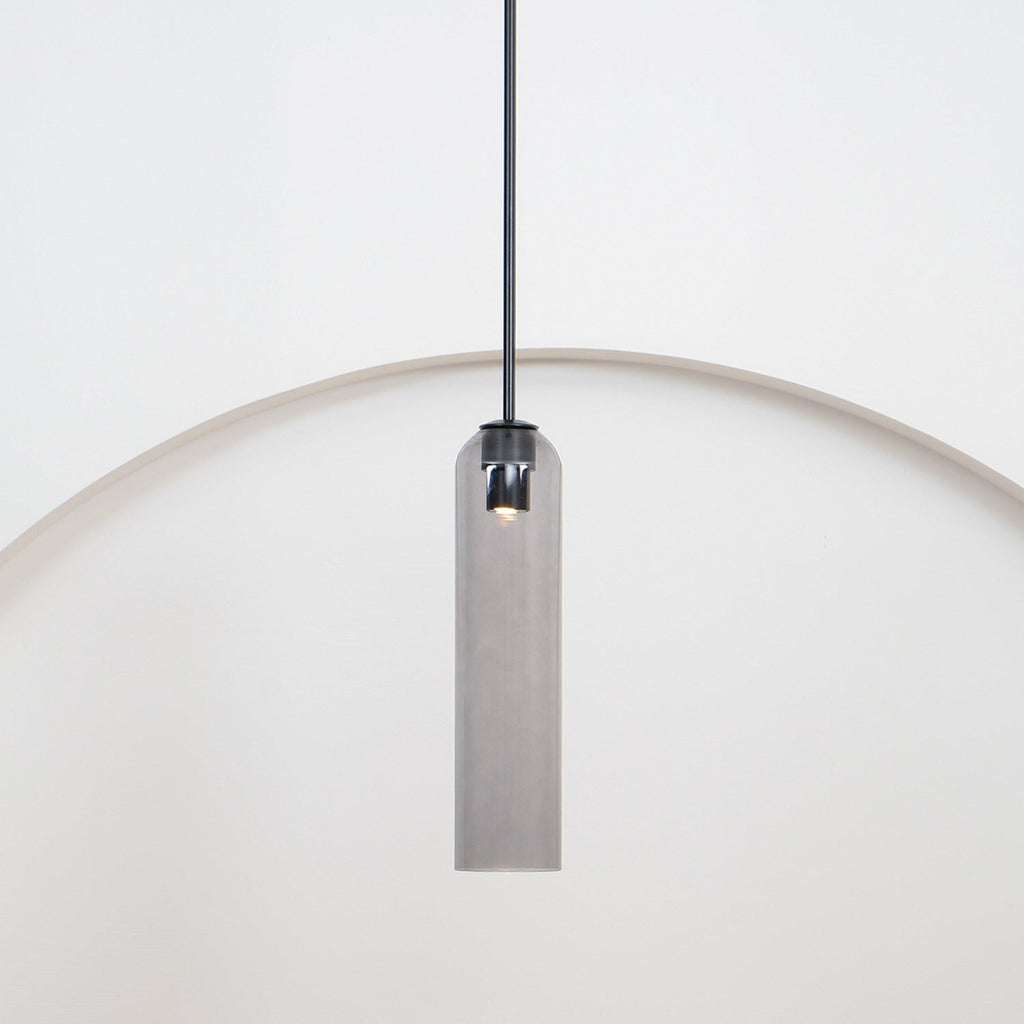 Mouth-Blown Long Tube Glass Pendant Light