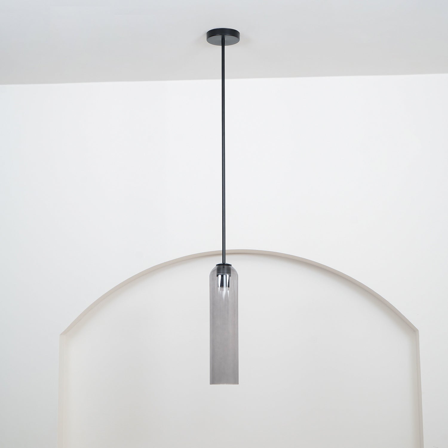 Mouth-Blown Long Tube Glass Pendant Light