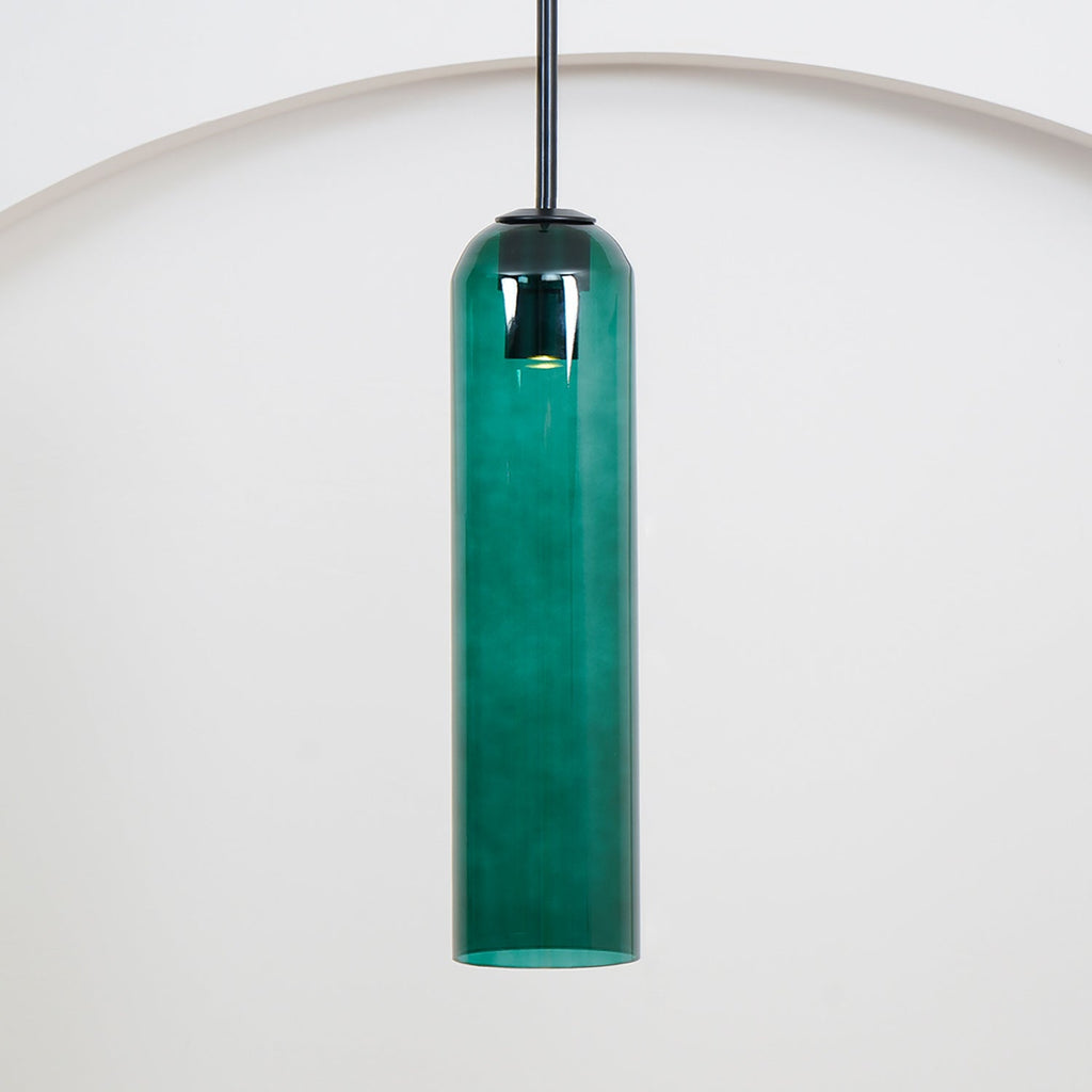 Mouth-Blown Long Tube Glass Pendant Light