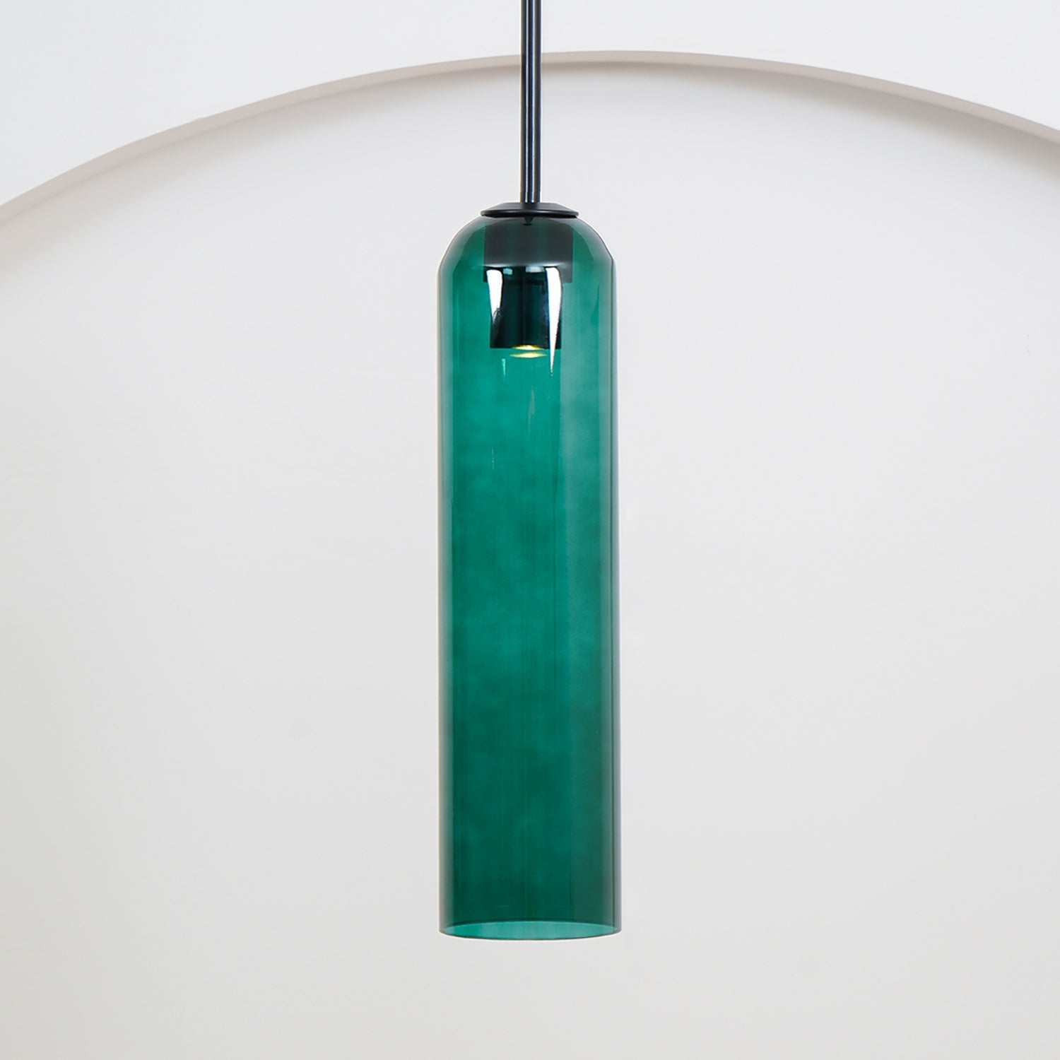 Mouth-Blown Long Tube Glass Pendant Light