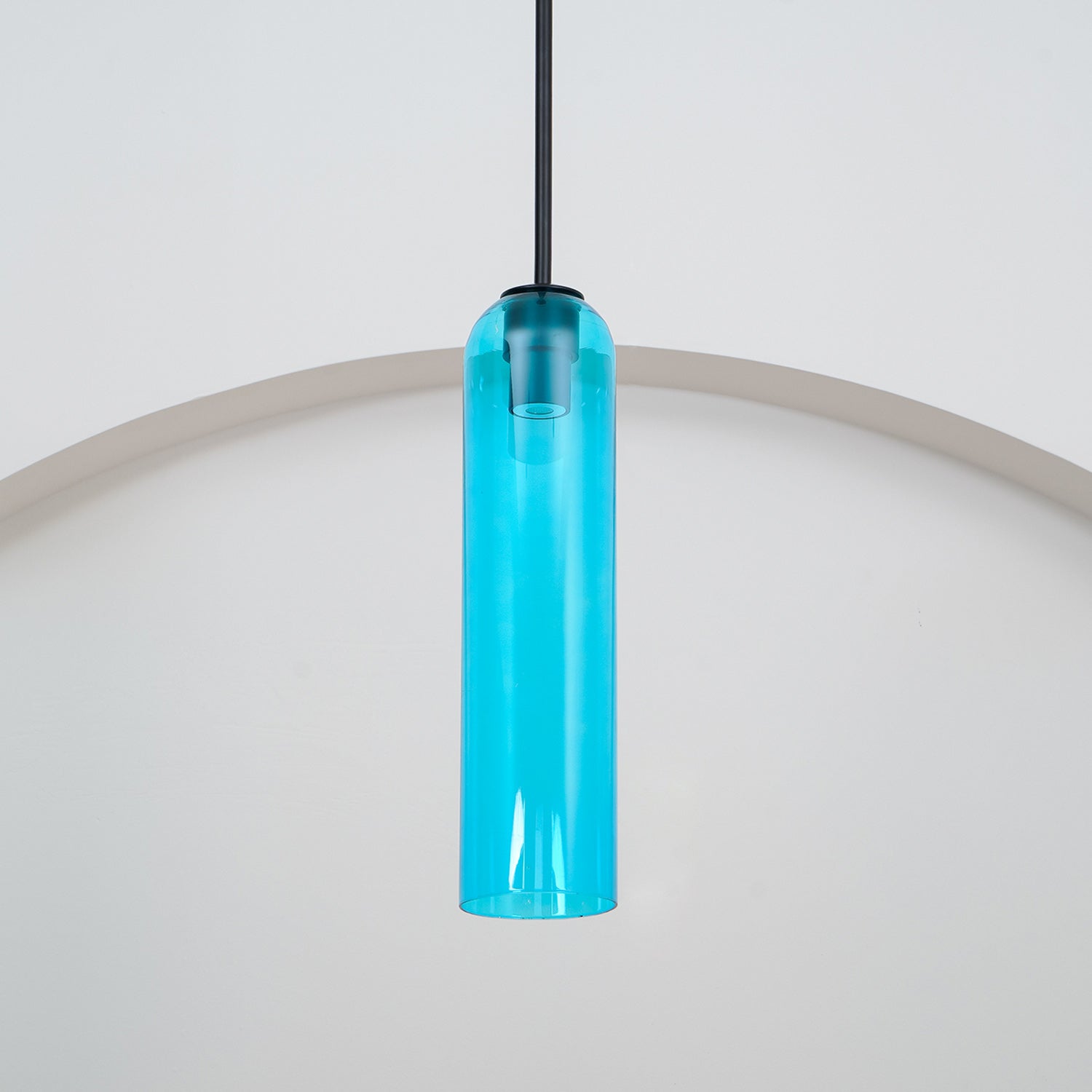 Mouth-Blown Long Tube Glass Pendant Light