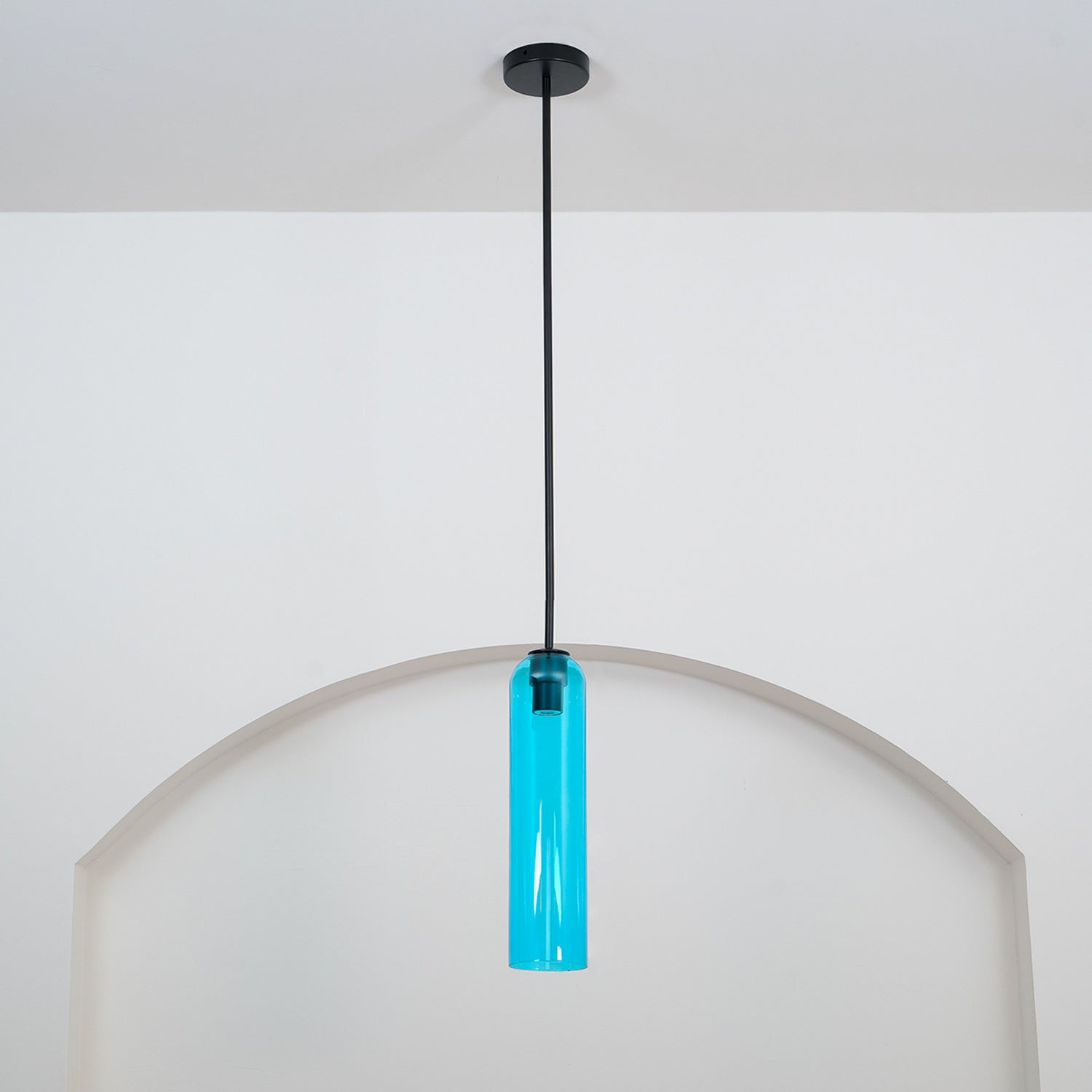 Mouth-Blown Long Tube Glass Pendant Light