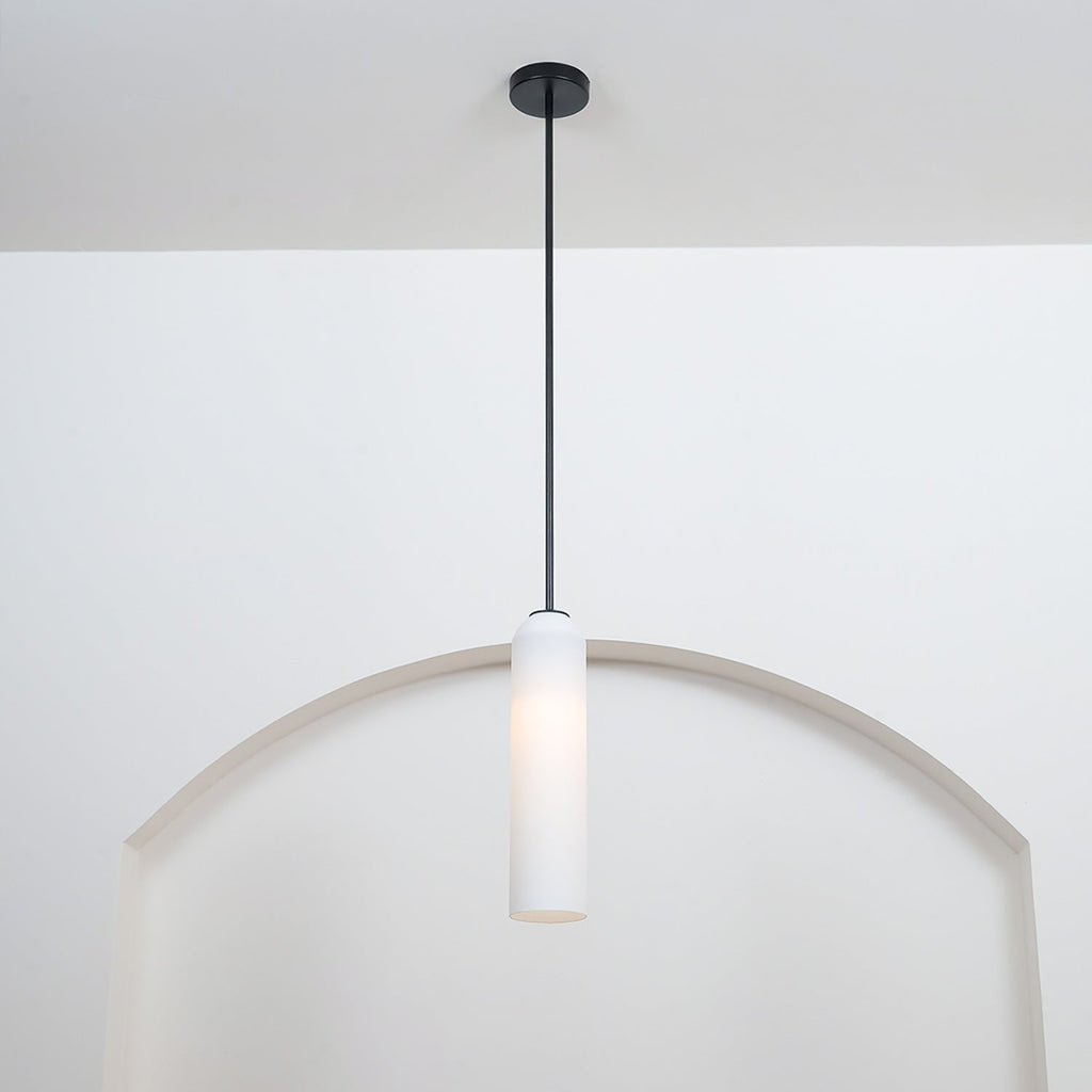 Mouth-Blown Long Tube Glass Pendant Light