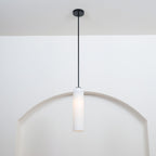 Mouth-Blown Long Tube Glass Pendant Light