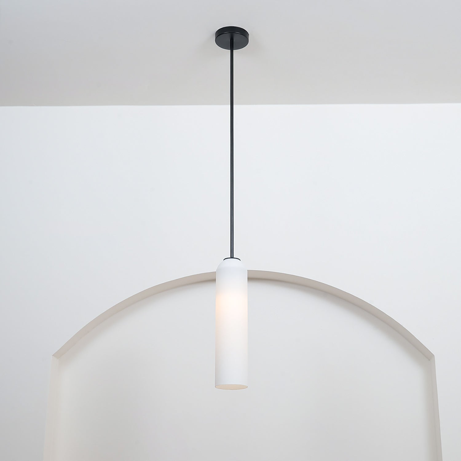 Mouth-Blown Long Tube Glass Pendant Light