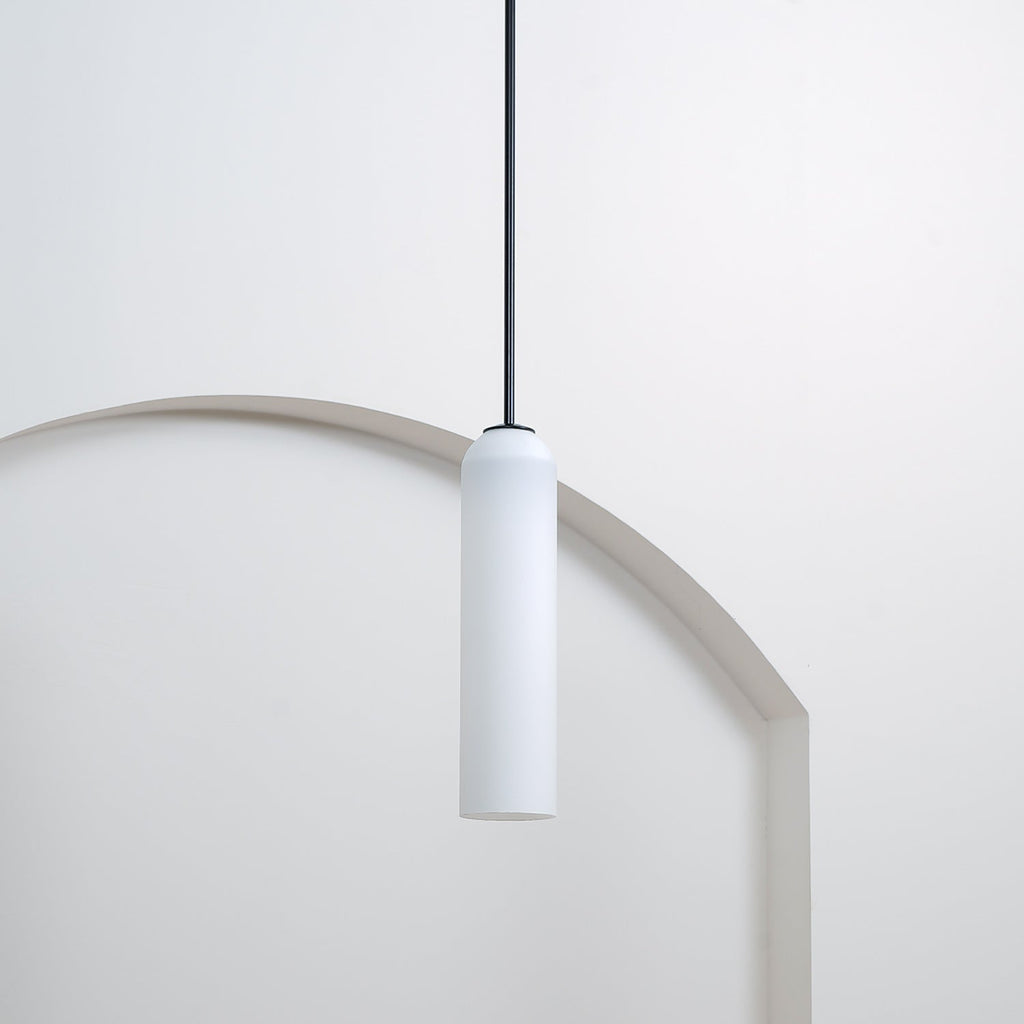 Mouth-Blown Long Tube Glass Pendant Light