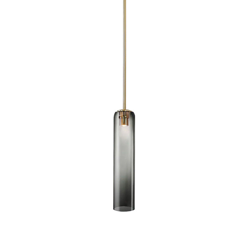 Mouth-Blown Long Tube Glass Pendant Light