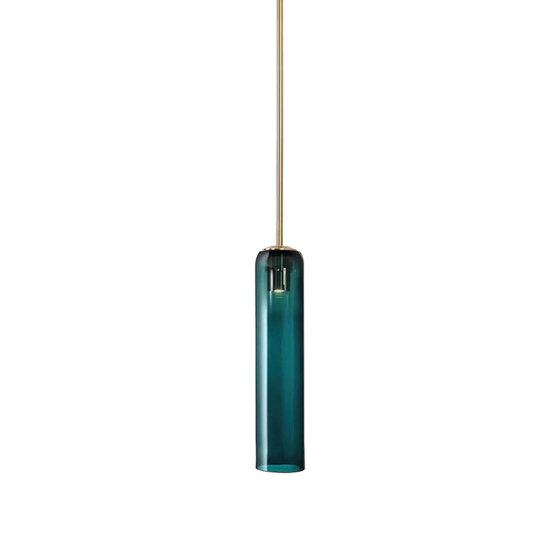 Mouth-Blown Long Tube Glass Pendant Light