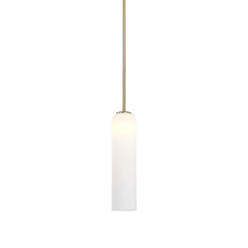 Mouth-Blown Long Tube Glass Pendant Light