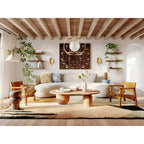 Brass Leaf Exposed-Bulb Wall Sconce
