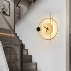 Loriva: Round LED Wall Light in Clock Design – for Bedrooms & Living Rooms