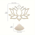 LotusForm: Modern Wall Shelf – Stable, Stylish & Floating in Floral Design for Office & Home