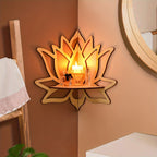 LotusForm: Modern Wall Shelf – Stable, Stylish & Floating in Floral Design for Office & Home