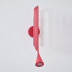 Curved Instrument-Inspired Metal Wall Lamp