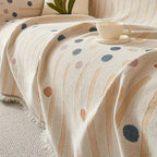 AirBlossom: Sofa Cover in Chenille Boho Design with Decorative Texture & Cozy Comfort – for Sofa & Living Room