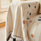 AirBlossom: Sofa Cover in Chenille Boho Design with Decorative Texture & Cozy Comfort – for Sofa & Living Room
