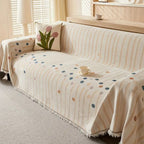 AirBlossom: Sofa Cover in Chenille Boho Design with Decorative Texture & Cozy Comfort – for Sofa & Living Room