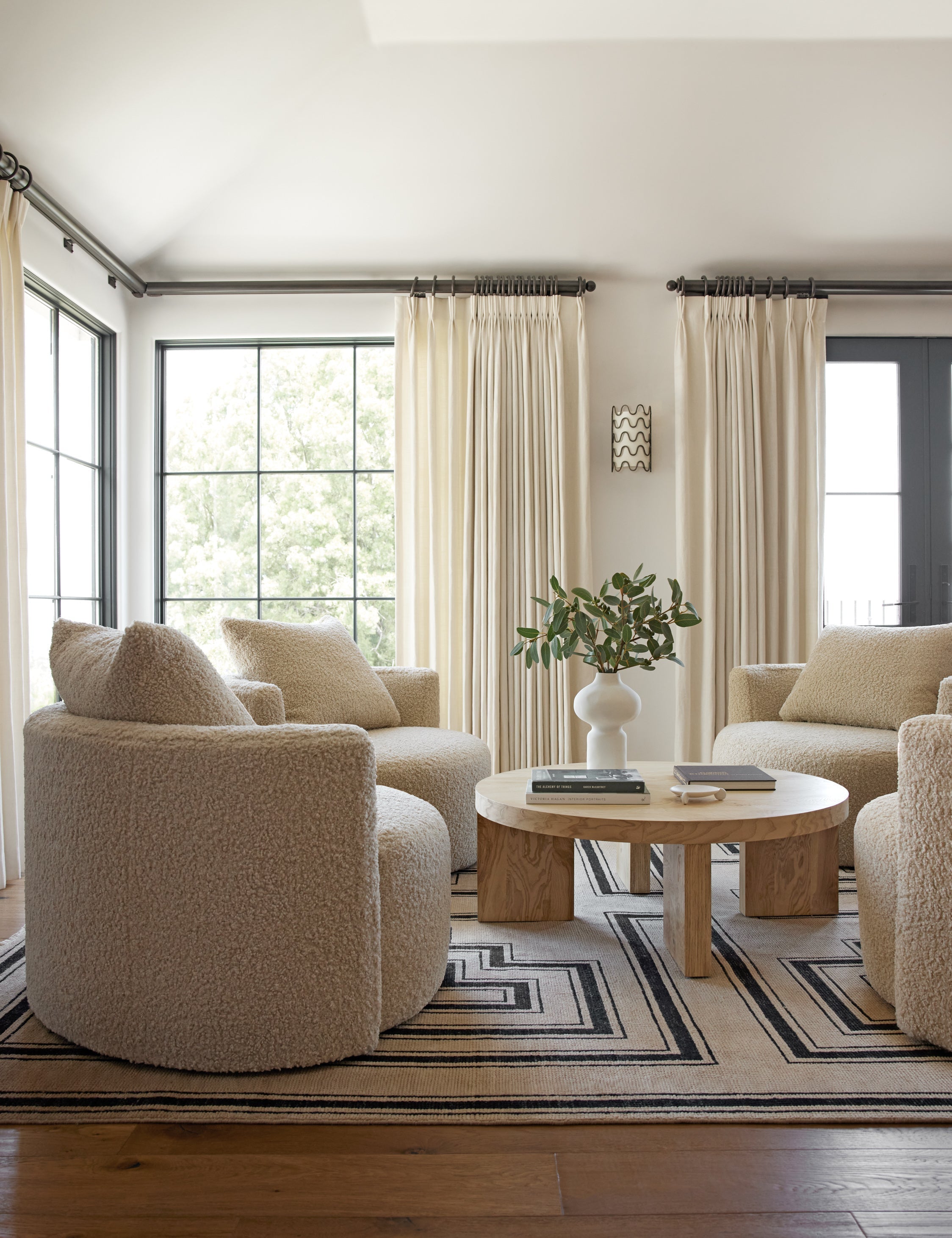 Senna Geometric Wool Rug | Hand-Knotted, Durable Design