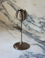 Olivia Candlestick Set | Handcrafted Bronze Floral Design