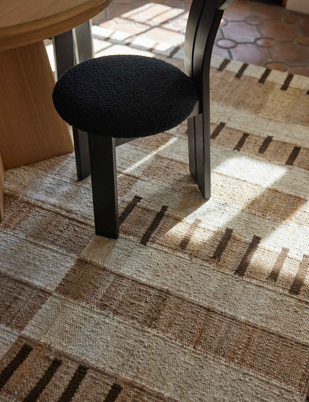 Tempo Jute Rug | Handcrafted Flatweave, Eclectic Pattern