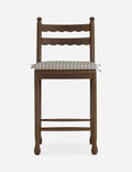 Dorian Counter Stool | Vintage-Inspired Scalloped Back