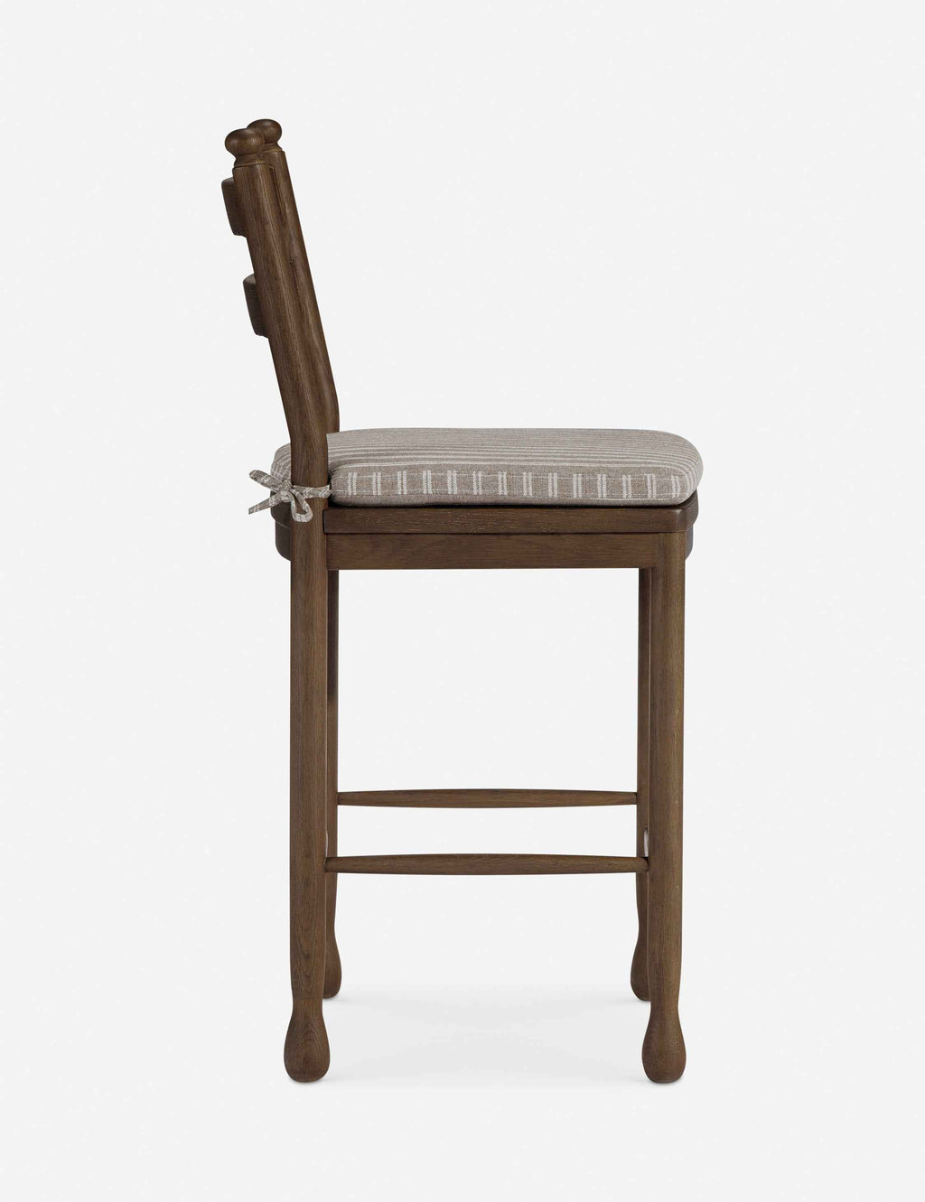 Dorian Counter Stool | Vintage-Inspired Scalloped Back