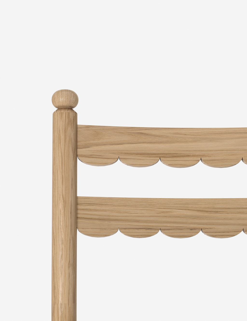 Dorian Counter Stool | Vintage-Inspired Scalloped Back