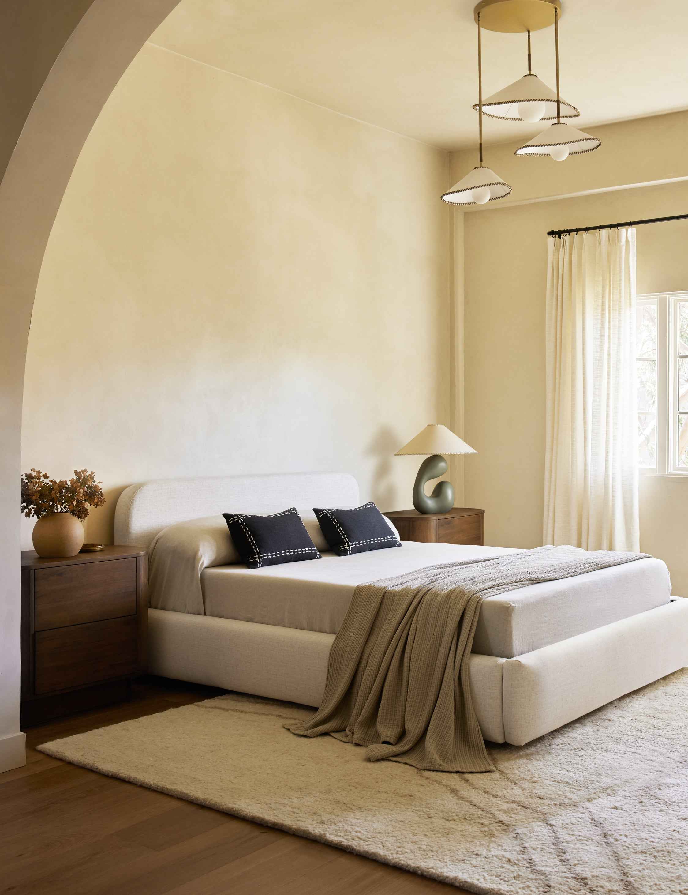 Bento Embroidered Pillow | Linen with Double Stitch Detail