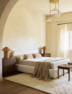 Belo Mosaic Embroidered Pillow | Linen, Organic Motif