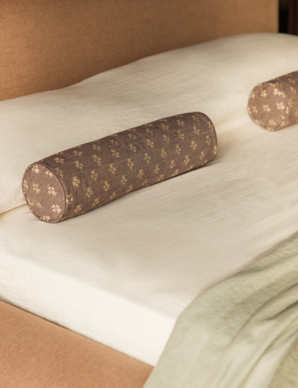 Riva Jacquard Pillow | Delicate Floral Design, Textural Detail