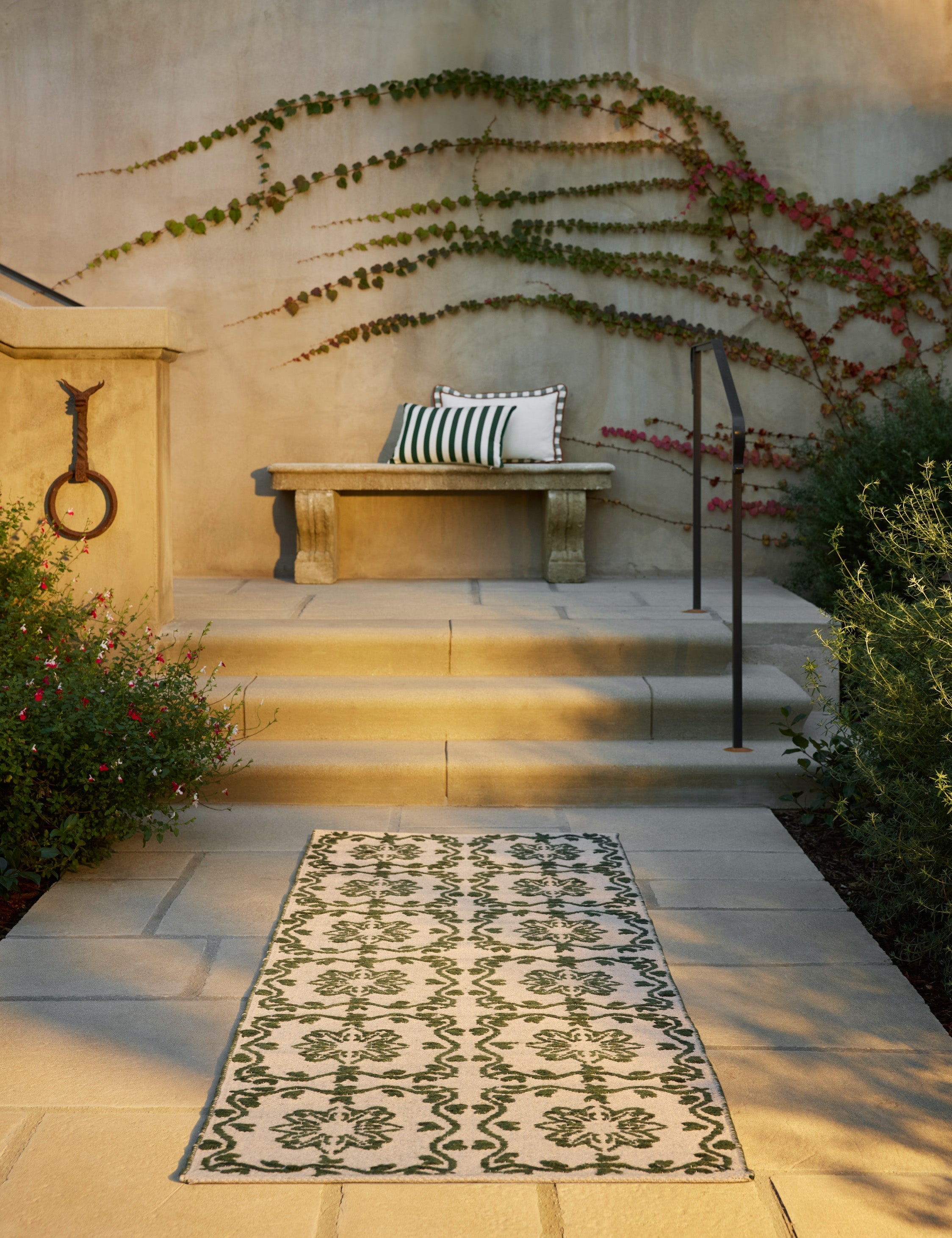 Haven Indoor/Outdoor Rug | Botanical Grid, Timeless Elegance
