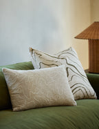 Bello Accent Pillow | Raw Silk, Textured Design