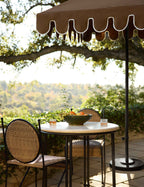 Nero Outdoor Umbrella | Scalloped Edge, Crisp Canopy Design