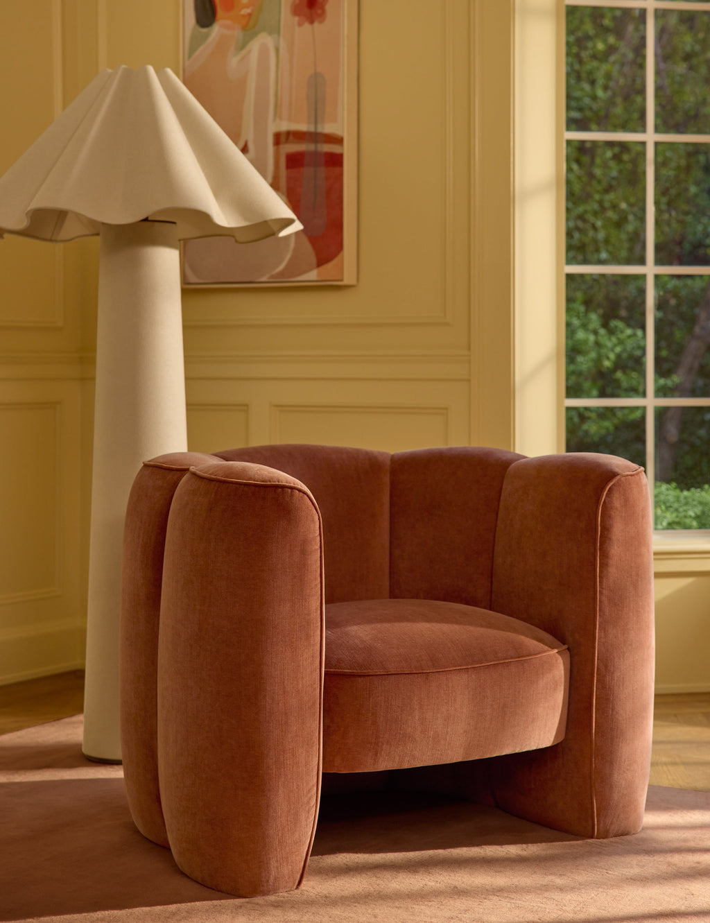 Bela Floor Lamp | Sculptural Fabric Design