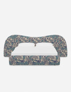 Clara Platform Bed | Extended Headboard, Bespoke Upholstery