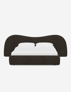 Clara Platform Bed | Extended Headboard, Bespoke Upholstery