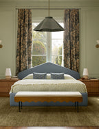 Juno Pendant Light | Floral Print Pleated Shade
