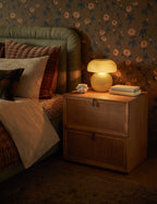 Bela Table Lamp | Mushroom-Inspired Glass, Compact Design