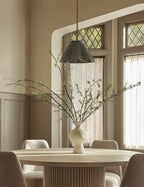 Juno Pendant Light | Floral Print Pleated Shade