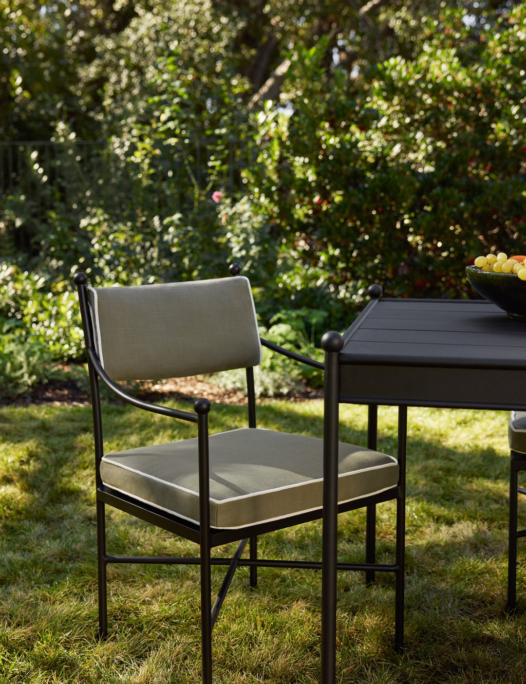 Leni Outdoor Dining Chair | Custom Cushions for Comfort