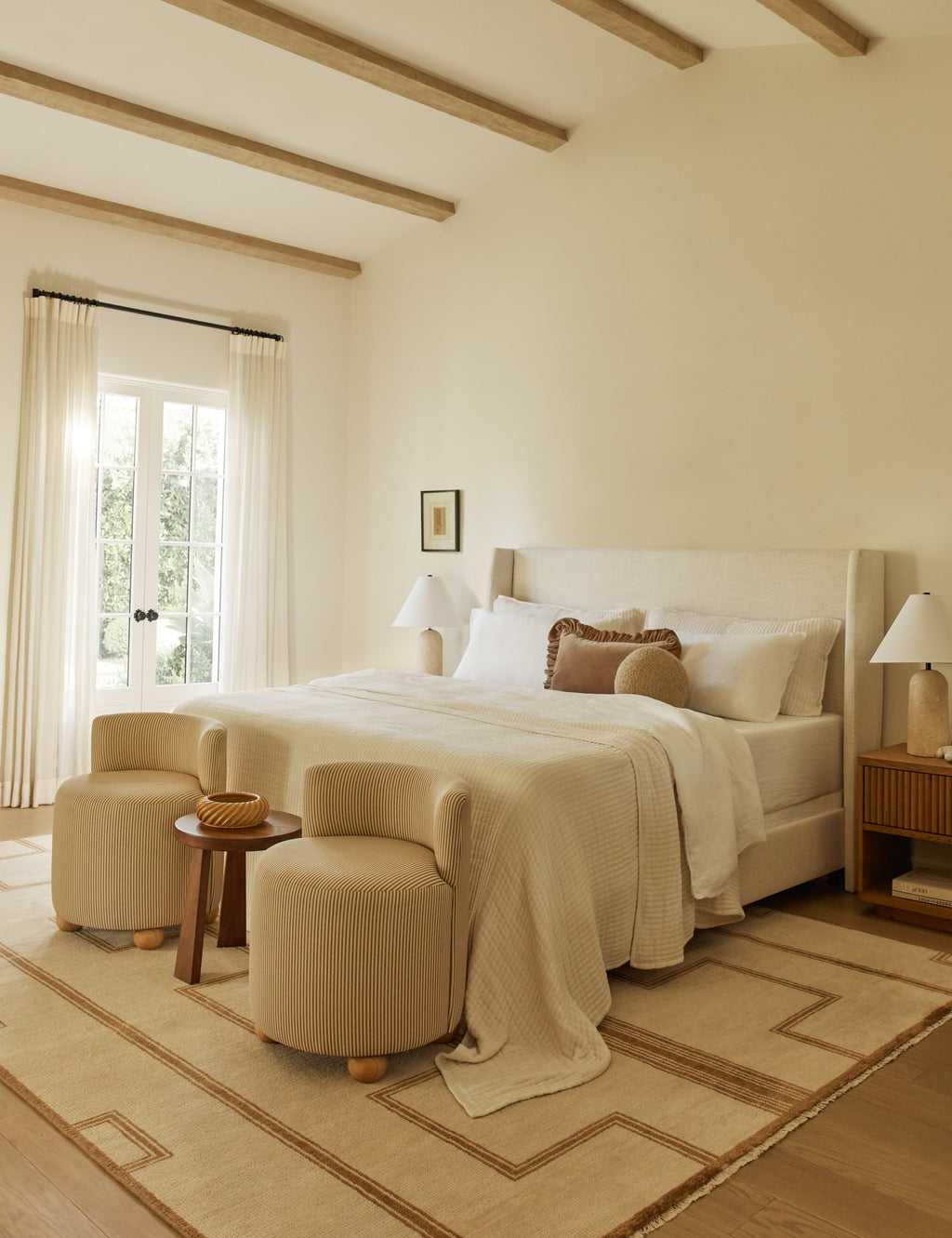 Mira Velvet Pillow | Ruffled Flange, Solid Design