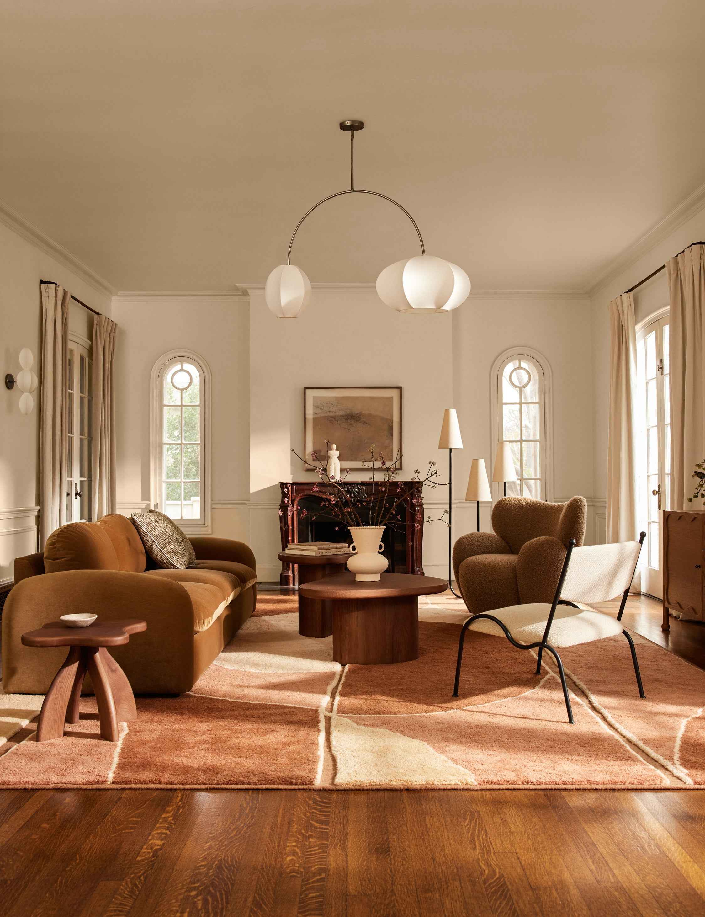 Alba Wool Rug | Hand-Knotted, Terracotta Hues