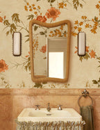 Alora Wall Mirror | Woven Frame, Curved Design