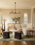 Bela Accent Stool | Plush Fringe Design for Chic Spaces