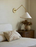 Bello Accent Pillow | Raw Silk, Textured Design