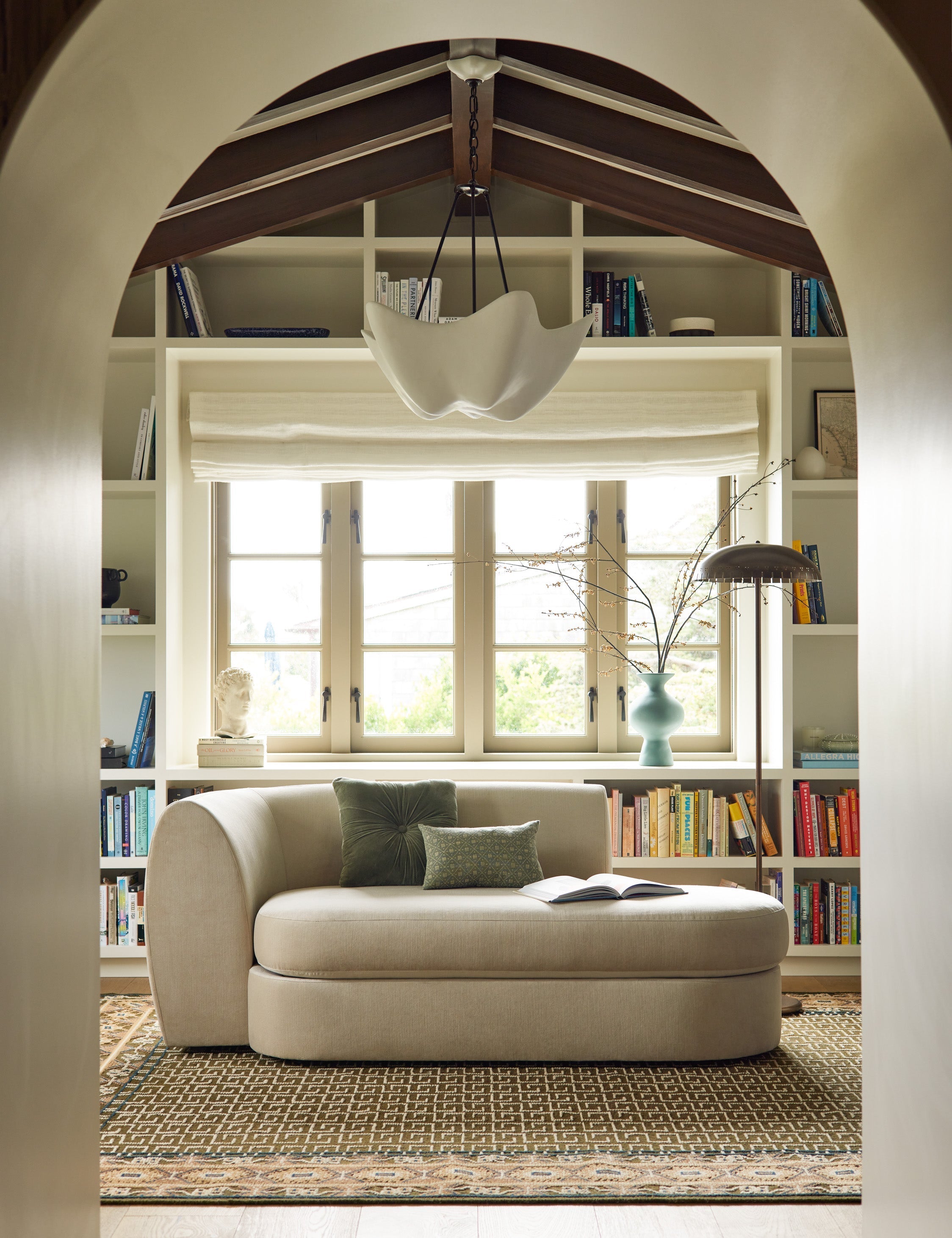 Mira Hand-Knotted Wool Rug | Traditional Pattern, Fringe Detail