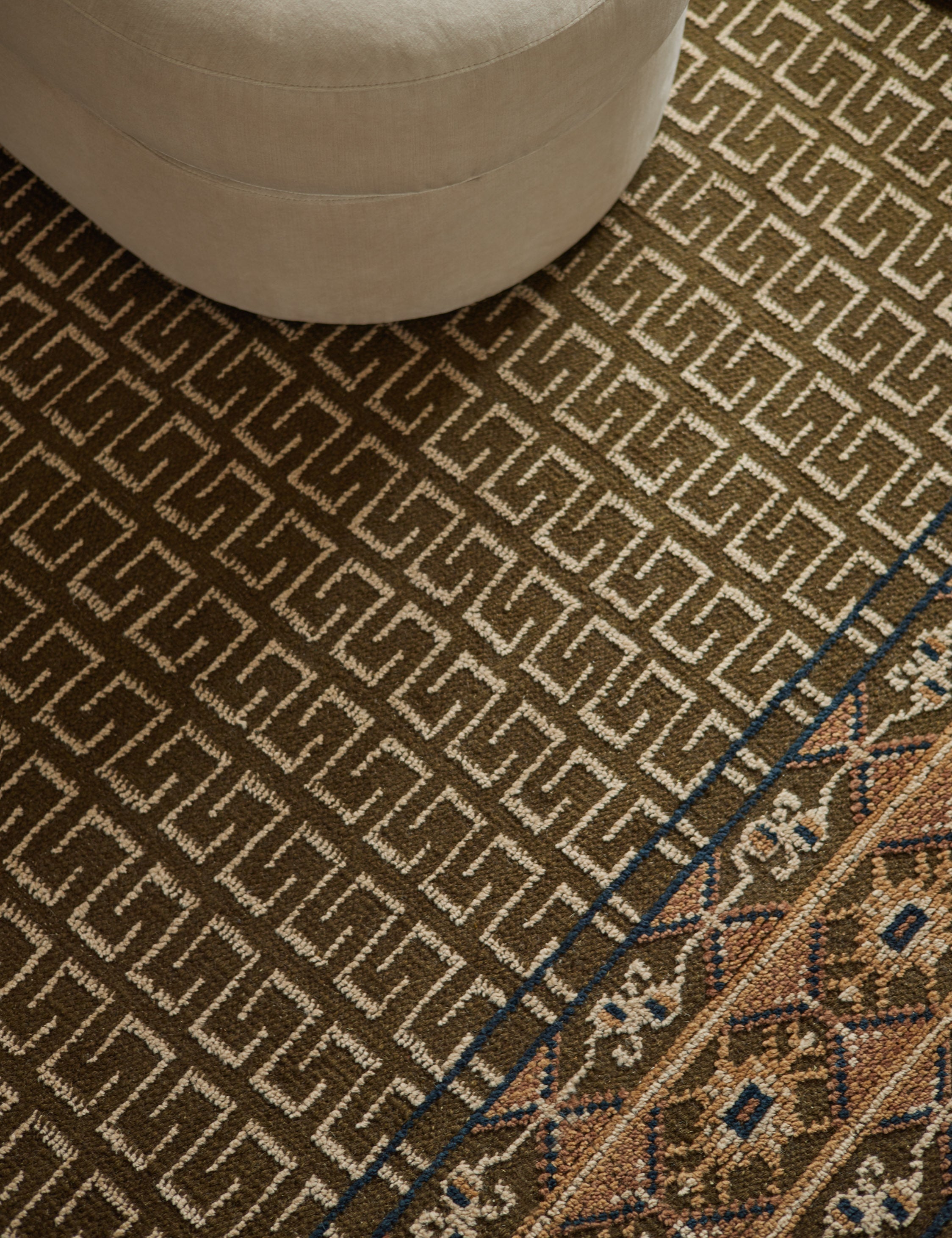 Mira Hand-Knotted Wool Rug | Traditional Pattern, Fringe Detail