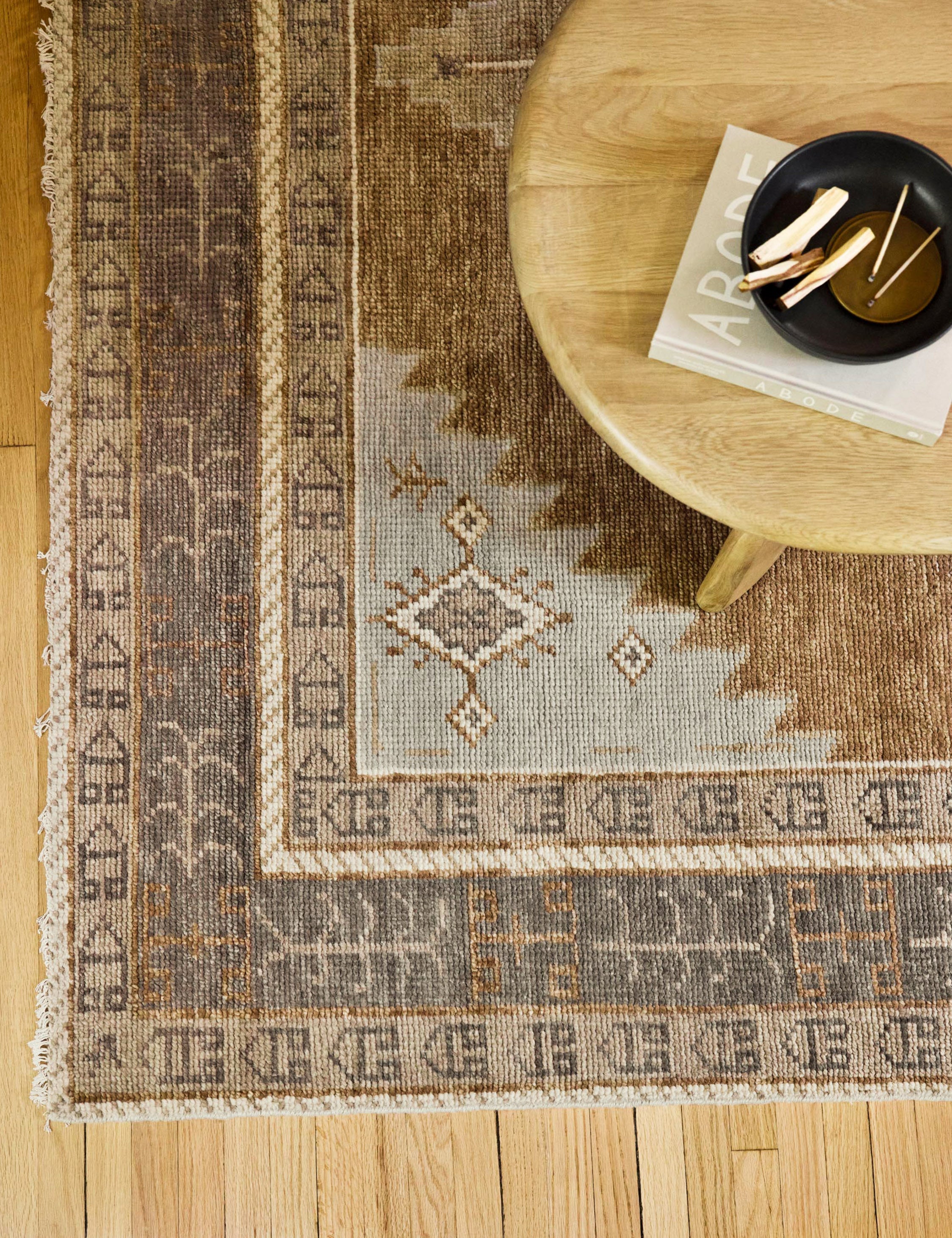 Kairo Wool Rug | Hand-Knotted, Low-Pile Geometric Design