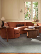 Fiora Round Side Table | Flared Legs, Compact Design