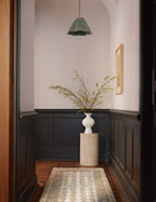 Juno Pendant Light | Floral Print Pleated Shade